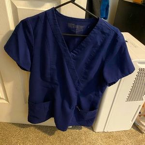 Greys blue scrub top